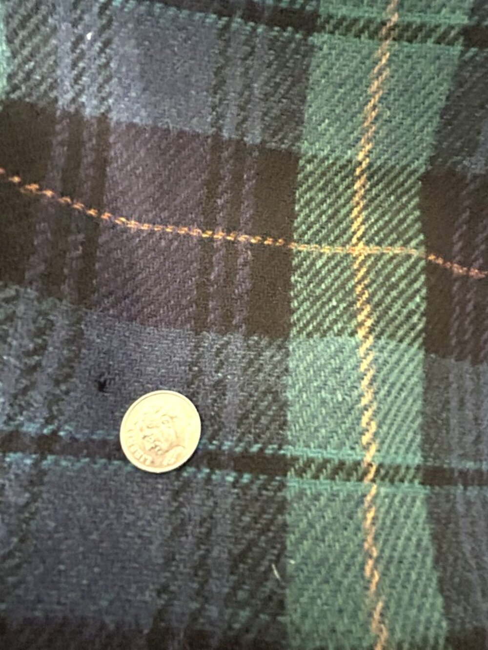 Vintage Dumas Women’s Blazer XL Blue and Green Plaid Wool-Touch Made in USA - Picture 10 of 10